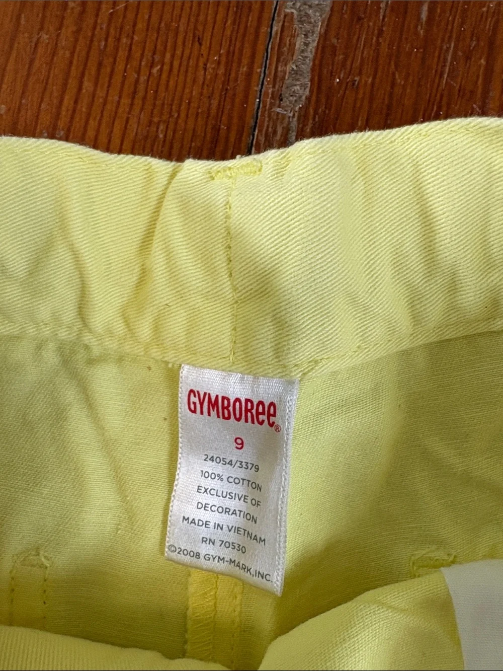 Gymboree bright yellow